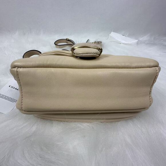 Coach Pillow Tabby Shoulder/Crossbody Bag 18 In Nappa Leather/Ivory C3880 NWT - Picture 8 of 8